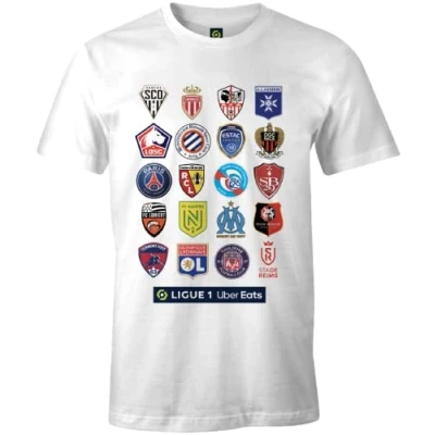 Abbildung von Ligue 1 Uber Eats Herren Meligf1ts020 T Shirt, weiß, XL