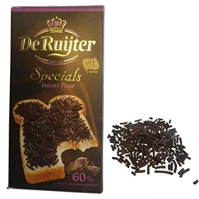Abbildung von De Ruijter Specials Schokoladen Streusel, Schokolade, Flocken Intens Puur, 220g