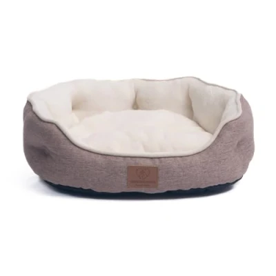 Abbildung von Warenhammer Tierbett Orthopädisches Premium Hundebett, Katzenbett, flauschig weich, für Katzen oder kleine Hunde, 2 Teilig mit Wendekissen / kühlende Sommer wärmende Winterseite