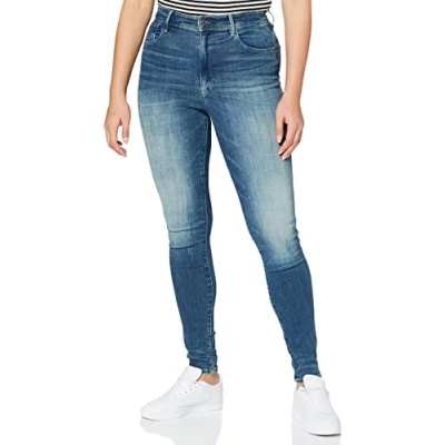 Abbildung von G STAR RAW Damen Kafey Ultra High Skinny Jeans, Blau (antic faded baum blue D15578 C296 B817), 26W / 30L