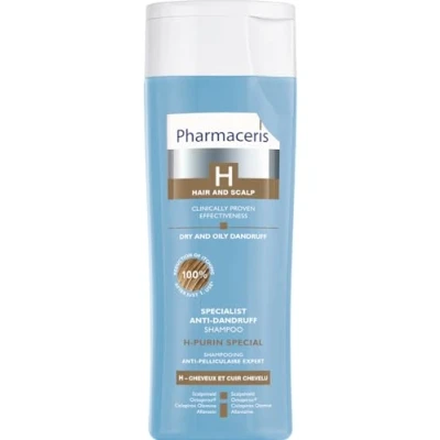 Abbildung von Pharmaceris H Purin Special Shampoo gegen Schuppen, Antimikrobiell Tiefenreinigungsshampoo, Reduziert die Seborrhöe auf der Kopfhaut 250 ml