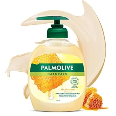 Abbildung von 6x Palmolive Flüssigseife mit Pumpspender Milch &amp; Honig 300ml
