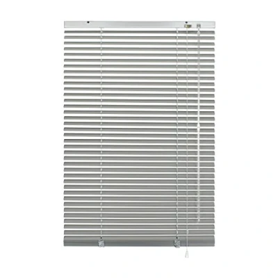 Abbildung von Deco Company Alu Jalousie ohne Bohren, Zum Klemmen, Inkl. Klemmträgern, Sichtschutz, Lichtschutz, Blendschutz, Aluminium Jalousie, Silber, 65 x 130 cm