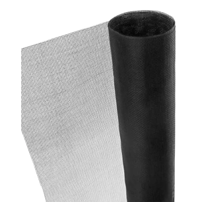 Abbildung von QWORK Fenster Fliegengitter , Fliegennetz aus Glasfaser 120 x 250 cm, hält die Frischluftzirkulation, schwarz, 18 Mesh