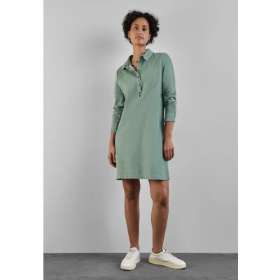 Abbildung von Street ONE Cordkleid Blusenkleid, Damen, Größe: 44, Grün