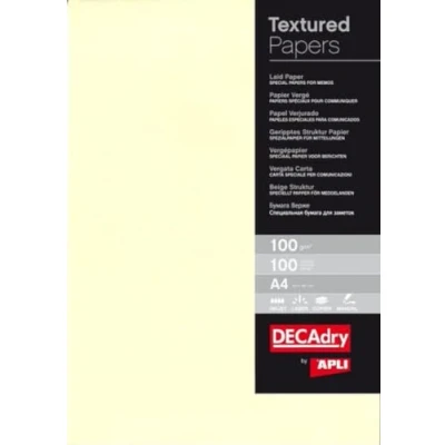 Abbildung von APLI 012369 100 g Packung mit Blatt A4, cremefarben