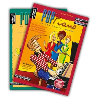 Abbildung von Pop Piano in der Praxis Band 1 + 2 im Set! Die Klavierschule Songs professionell nach Akkordsymbolen spielen und begleiten (inkl. Audio Download). Lehrbuch für Klavier. Klaviernoten