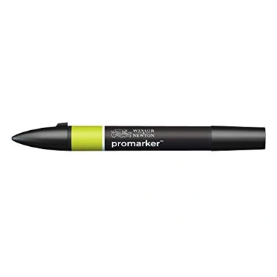 Abbildung von Winsor &amp; Newton &quot; ProMarker 0203297 Professioneller Layoutmarker 2 Spitzen, fein breit für Zeichnungen, Design Layouts Birnengrün