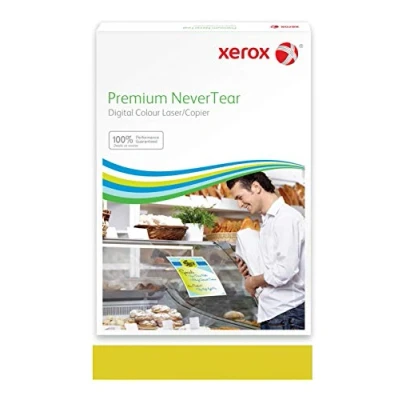 Abbildung von Xerox Premium NeverTear Kunststoffpapier 003R92329 SRA3 320 x 450 mm, 160 g/m² Spezialpapier für Laserdrucker und Kopierer 100 Blatt Gelb