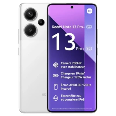 Abbildung von Xiaomi Redmi Note 13 Pro+ 5G 8GB/256GB Weiß mit freenet Vertrag unbegrenzt telefonieren + 25000 MB 4G