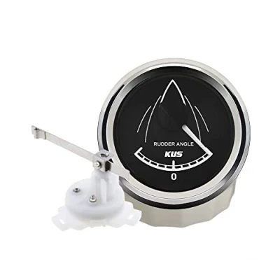 Abbildung von KUS Marine Ruder Winkel Anzeige Gauge 0 190ohm Signal mit Sensor 52mm 12V/24V