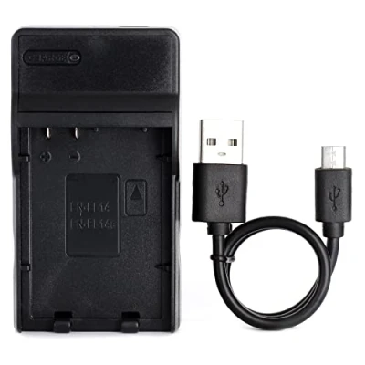 Abbildung von EN EL14 USB Ladegerät für Nikon Coolpix P7000, P7100, P7700, P7800, DSLR D3100, D3200, D5100, D5200 Kamera und Mehr