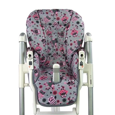 Abbildung von BAMBINIWELT Sitzkissen Ersatzbezug Bezug kompatibel mit Peg Perego Prima Pappa Diner DESIGN (Eule $12)