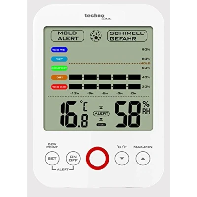 Abbildung von Techno Line Hygrometer Luftfeuchtemessgerät, Taupunkt /Schimmelwarnanzeige