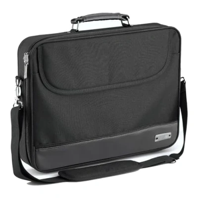 Abbildung von PEDEA Laptoptasche 17,3 Zoll (43,9 cm) BLACKLINE Notebook Umhängetasche mit Schultergurt, schwarz