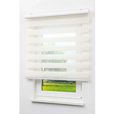 Abbildung von LYSEL Qualitätsdoppelrollo Leinen, (B x H) 170cm 175cm in beige/Leinen