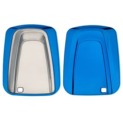 Abbildung von kwmobile Autoschlüssel Hülle kompatibel mit BMW 4 Tasten SmartKey TPU Schutzhülle Schlüsselhülle Cover in Hochglanz Blau