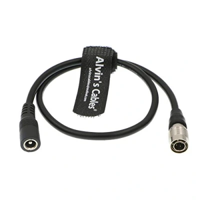 Abbildung von Alvin&#039;s Cables Hirose 4 Pin Stecker auf DC Buchse Kabel für Sound Device ZAXCOM Blackmagic