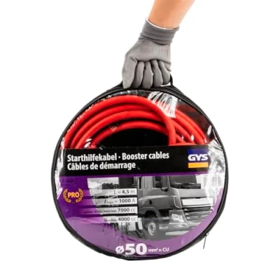 Abbildung von Starthilfekabel Isolierte Klemmen 1000 A Durchmesser 50 mm² 2X4, 5 M
