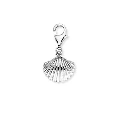 Abbildung von Engelsrufer Damen Charm Anhänger Aloha Muschel Silber aus Sterling Karabinerverschluss nickelfrei Größe: 9mm