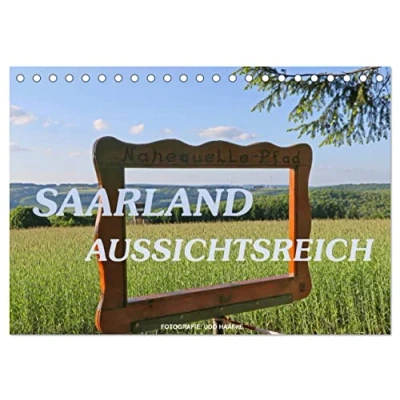 Abbildung von SAARLAND AUSSICHTSREICH (Tischkalender 2025 DIN A5 quer), CALVENDO Monatskalender