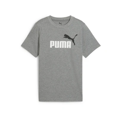 Abbildung von PUMA Jungen ESS 2 Color No.1 Logo Tee B T Shirts, Medium Gray Heather, 128
