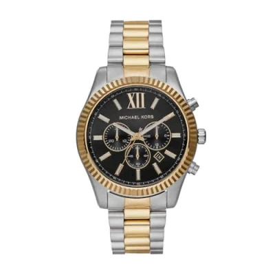 Abbildung von Michael Kors Traditional Lexington Chronograph, Herren, Größe: One Size, Gold silver