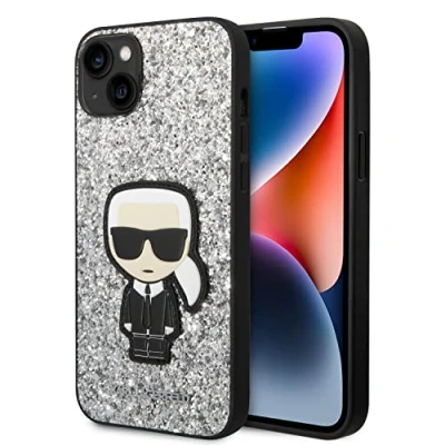 Abbildung von Karl Lagerfeld KLHCP14MGFKPG Hülle für iPhone 14 Plus 6,7&quot; hardcase Silber/Silve