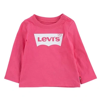 Abbildung von Levi&#039;s Batwing TEE Langarmshirt für Kinder, Größe: 98(baby), Camelia rose