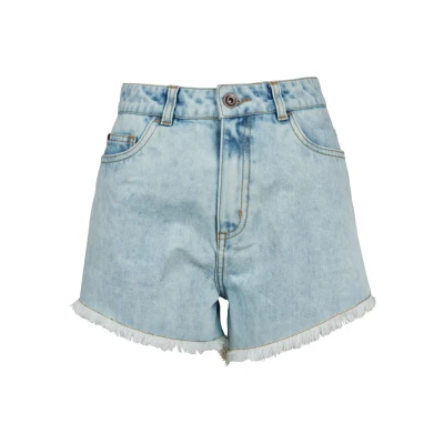 Abbildung von Urban Classics Ladies Hotpants Jeans Shorts, Damen, Größe: 27, Blue bleached
