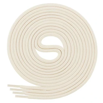 Abbildung von Di Ficchiano Schnürsenkel rund, Rundsenkel für Business und Lederschuhe, reißfester Allroundsenkel, ø 3mm Farbe Creamy Länge 90cm