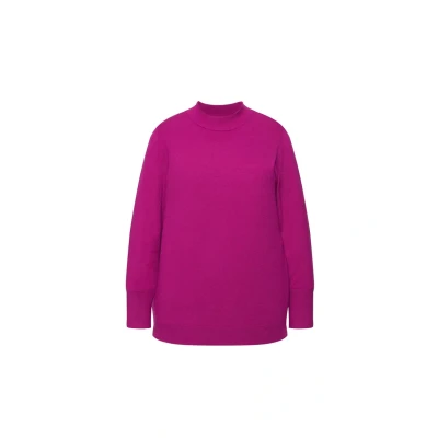 Abbildung von Ulla Popken Strickpullover, Damen, Größe: 50/52, Berry