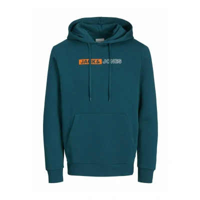 Abbildung von Jack &amp; Jones CORP LOGO PLAY NOOS Kapuzenpullover, Herren, Größe: Small, Deep teal