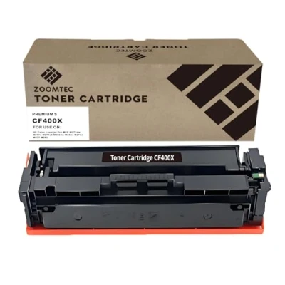 Abbildung von ZOOMTEC XXL Tonerkassette kompatibel zu HP 201X CF400X CF403X CF401X CF402X 201A für Colour Laserjet Pro MFP M277dw M252dw M252n M277n M274n(Farbe: Schwarz)