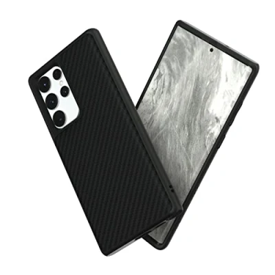 Abbildung von RhinoShield Case kompatibel mit [Samsung Galaxy S22 Ultra] SolidSuit Stoßdämpfende &amp; schlanke Schutzhülle Premium Finish 3.5 Meter Fallschutz Karbonfaser Textur