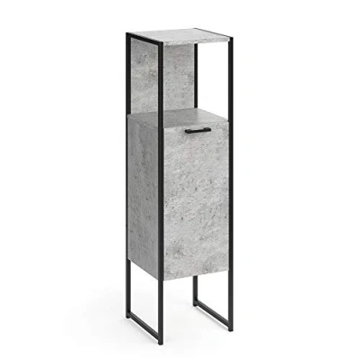 Abbildung von Vicco Midischrank Fyrk, Beton/Schwarz, 33 x 120.4 cm