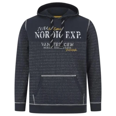 Abbildung von Jan Vanderstorm Kapuzenpullover, Herren, Größe: Large, Dunkelblau