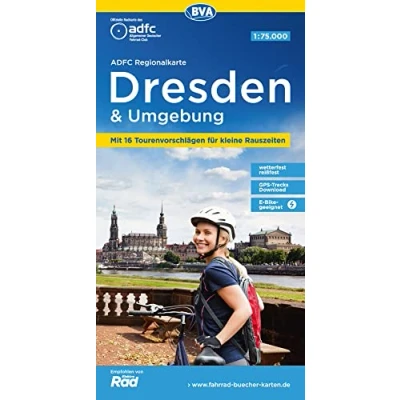 Abbildung von ADFC Regionalkarte Dresden &amp; Umgebung, 1:75.000, mit Tagestourenvorschlägen, reiß und wetterfest, E Bike geeignet, GPS Tracks Download (ADFC 1:75000)