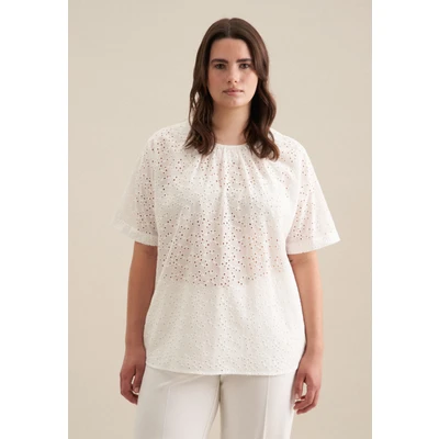 Abbildung von Seidensticker Schwarze ROSE Bluse, Damen, Größe: 50, White