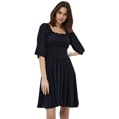 Abbildung von DESIRES Damen Debbi Smock Dress Kleid gesmokt, 9000 Black, M EU
