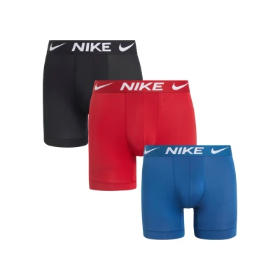 Abbildung von Nike Underwear Micro Boxer Brief 3 PACK Panties, Herren, Größe: Small, Gym red/court blue/black
