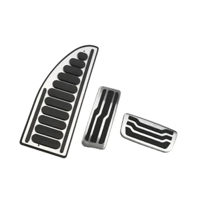 Abbildung von Bremspedal Für Ford Everest Endeavour Raider Ranger 2016 2017 2022 Edelstahl Auto Gas Pedale Kraftstoff Pads Abdeckung(at with Rest Pedal)
