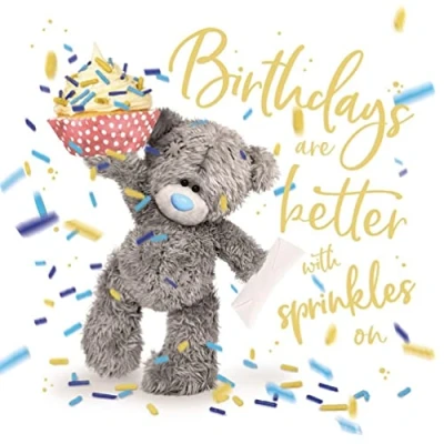 Abbildung von Me To You Geburtstagskarte Birthdays Are Better With Sprinkles, Größe: 15,2 x cm