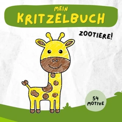 Abbildung von Mein Kritzelbuch: Zootiere: Tierisches Malbuch für Kleinkinder ab 1 jahr Ausmalbuch Jungen und Mädchen ideales Geschenk Kinder zwischen 1/2/3/4/5/6