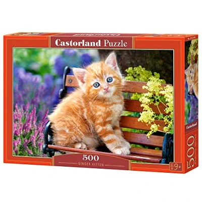 Abbildung von Castorland Puzzle Ingwer Kätzchen 500 Teile, Puzzleteile