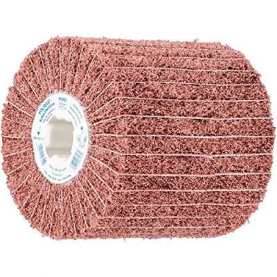 Abbildung von PFERD 44641106 POLINOX Schleifwalze PNZ 100 x mm, Keilnut 19 Korund A60, gröberes Schliffbild, Schleifwalzen