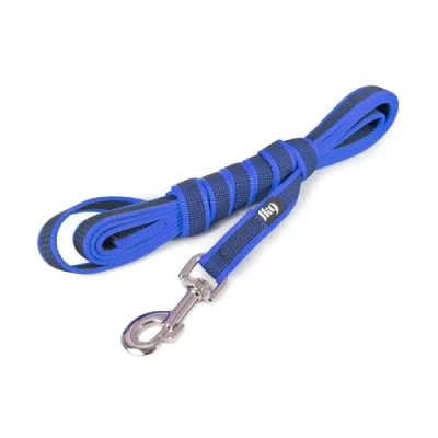 Abbildung von Julius K9 C&amp;amp G Schnur, blau/grau 20mm/3m mit Handgriff