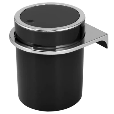 Abbildung von bremermann Kosmetikeimer SAVONA inkl. Wandhalterung 5,5 Liter, rund schwarz