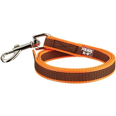 Abbildung von IDC Color &amp; Gray gumierte Leine, 20 mm x 1 m ohne Schlaufe, Orange Grau