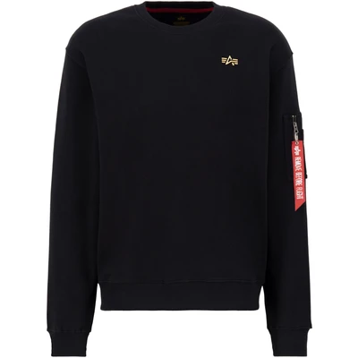 Abbildung von Alpha Industries 3D Small LOGO Sweatshirt, Herren, Größe: Medium, Black